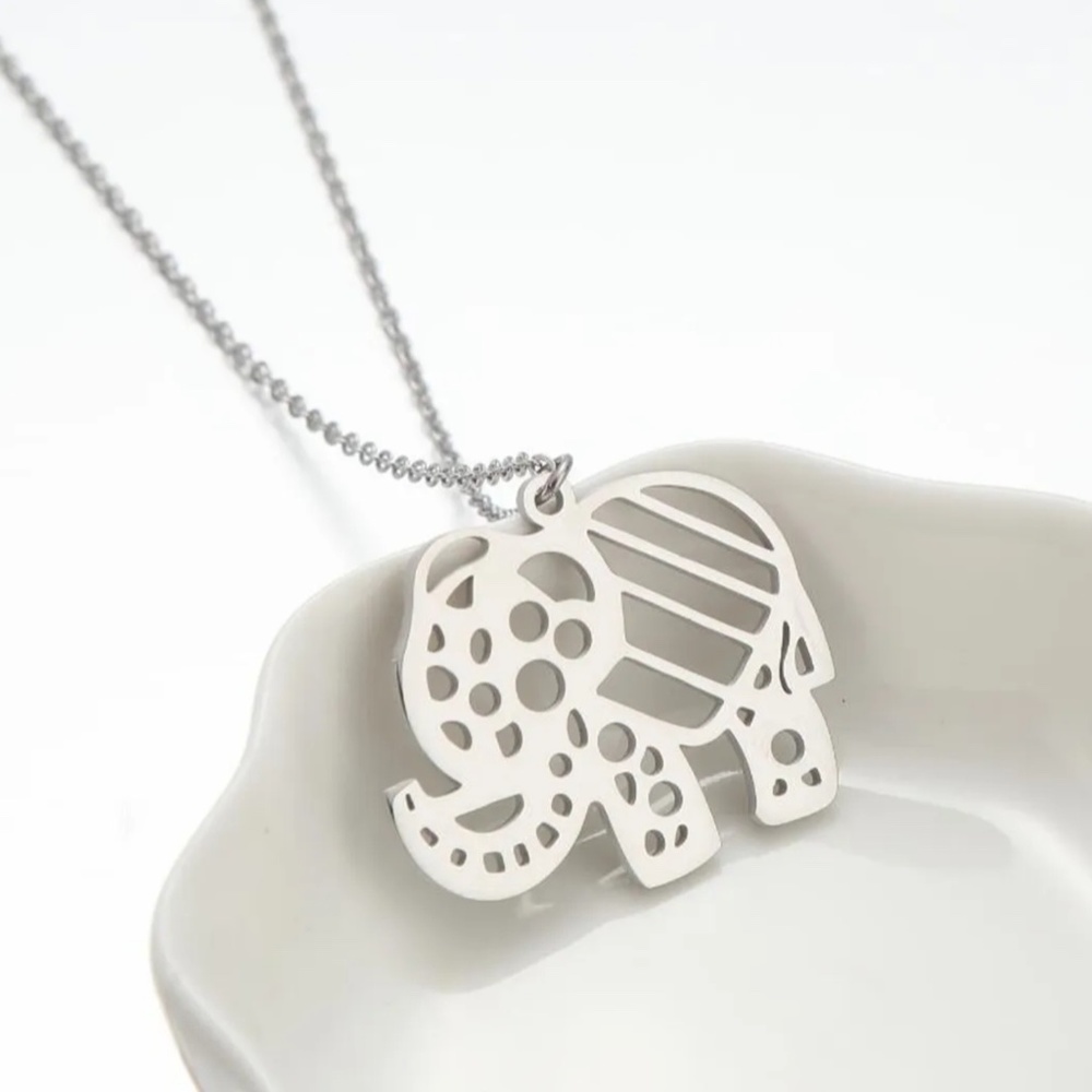 Elephant Titanium Steel Necklace